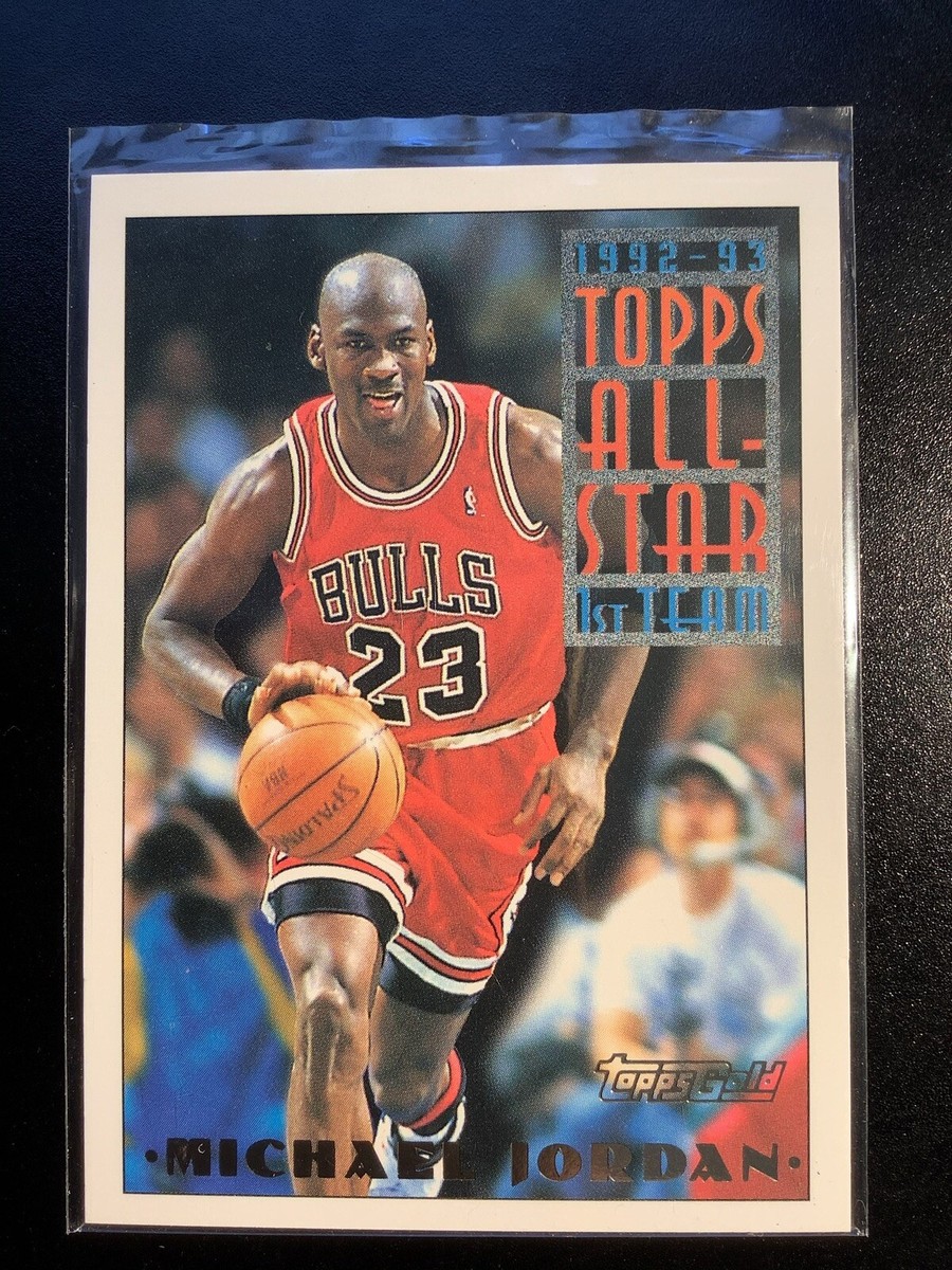 1992 Topps GOLD ALL STAR PSA 9 マイケルジョーダン 1992-93 Topps GOLD #205 Michael Jordan PSA 9 Graded