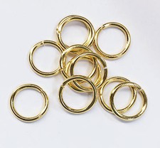 30 pcs of Gold plated steel smooth connector link 15mm open links