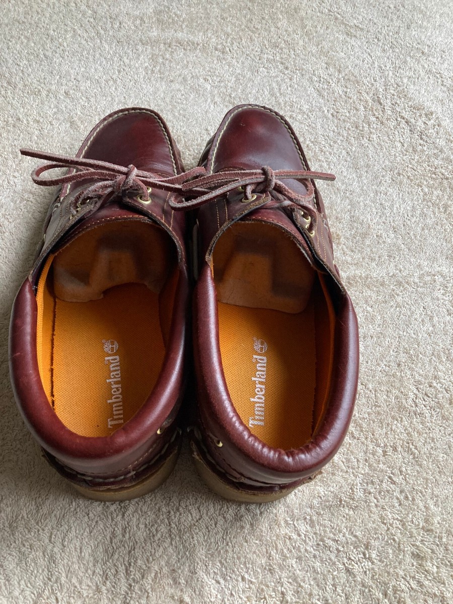 Timberland Brown Eye Stanwood Lugs Boat Shoes Excellent
