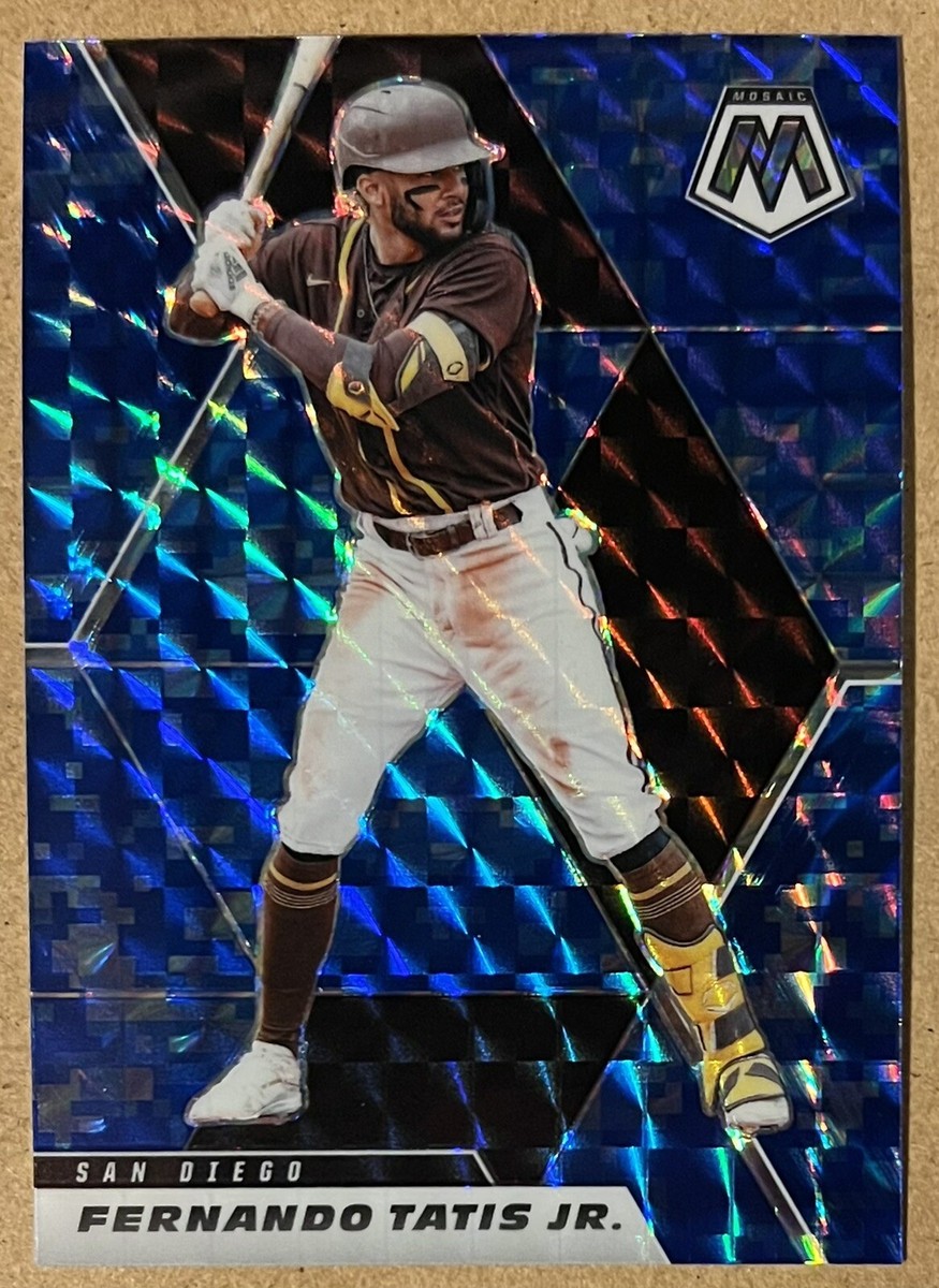 稀少TATIS JR. 2021 Panini Mosaic FERNANDO TATIS JR. Blue Camo Prizm #124