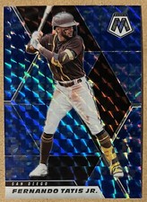 2021 Panini Mosaic FERNANDO TATIS JR. Blue Camo Prizm #124 San Diego Padres