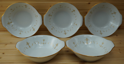 Noritake Courtney (5) Lugged Cereal or Soup Bowls, 6 5/8