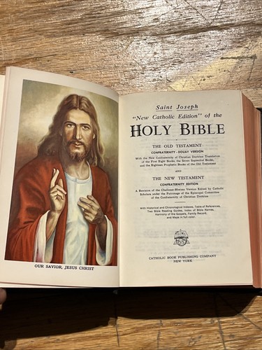 Vintage The Holy Bible New Catholic Edition Confraternity-Douay Version HC 1963 - Bild 8 von 10