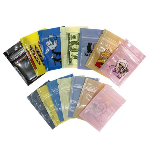 100 bolsas de plástico resellables a prueba de olores bolsa gruesa con cierre de cremallera 6*9,5 cm - Imagen 12 de 20