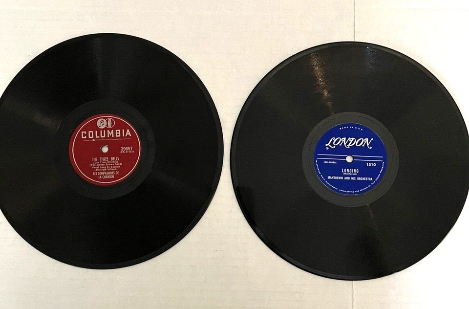 Four 78 RPM Records Boston Pops,Mantovani,Percy Faith,Les Compagnons La Chanson - Image 3 of 4