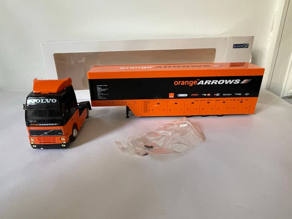 ELIGOR LBS 111841 TRANSPORTER F1 VOLVO ORANGE ARROWS  1:43 - Photo 2/4
