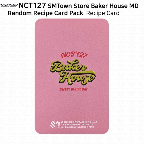 NCT127 SM Town Store Oficial MD Baker House Paquete de tarjetas de recetas aleatorias Photocard - Imagen 14 de 114