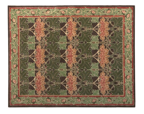 Handmade Pattern William Morris Cecil Green Traditional Without 70 x 150 cm - 第 5/16 張圖片