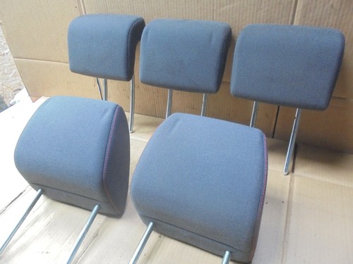 FORD C MAX 2008 SET OF FRONT AND REAR GREY TEXTILE PATTERNED HEADRESTS - Picture 3 of 14