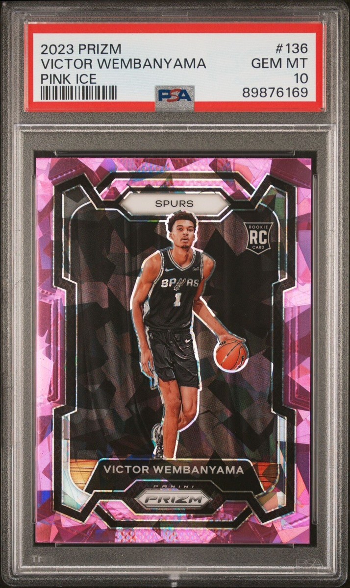 2023 Prizm Victor Wembanyama Pink Ice PSA 10 Gem - Wemby ROY