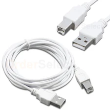 HIGH QUALITY 10 FT USB 2.0 A TO B WHITE CABLE STANDARD USB PRINTER CABLE 10 FT