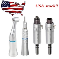 SEASKY Dental Slow Low Speed Handpiece Contra Angle Straight Air Motor 2/4Hole