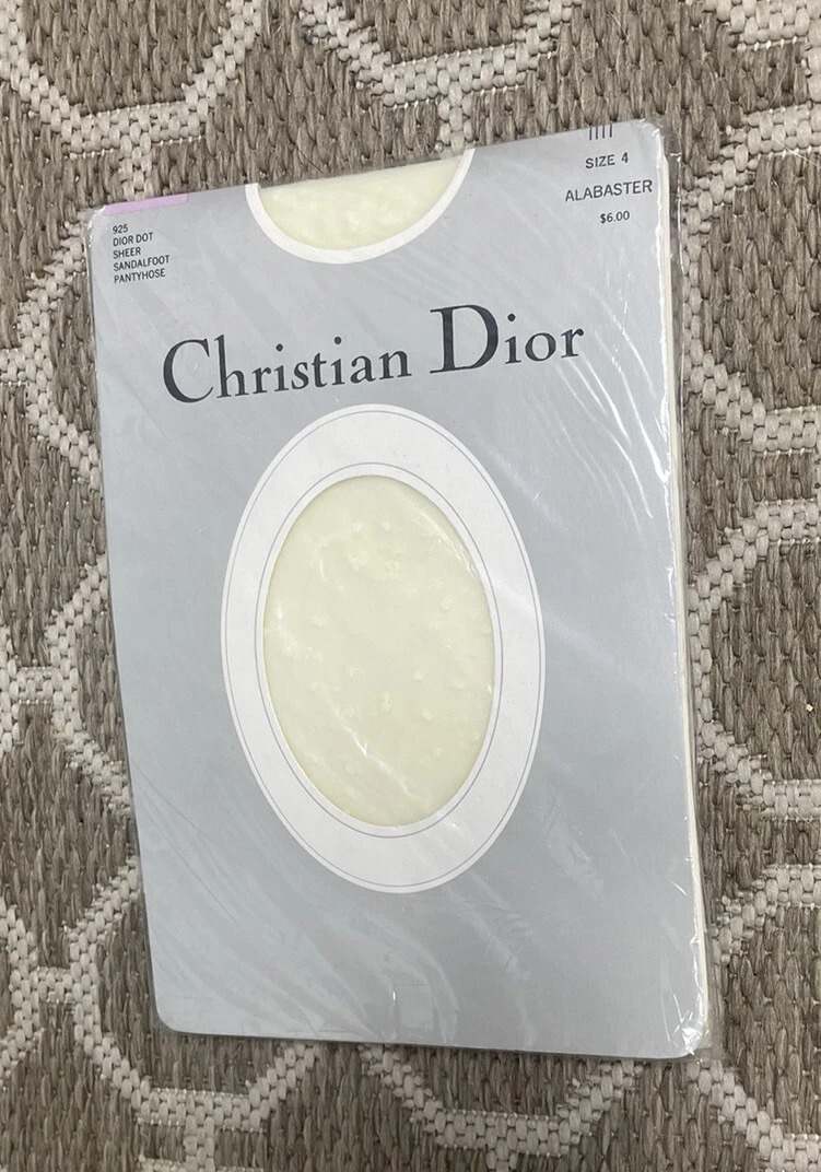 Pantalon albâtre Christian Dior taille 4 bonneterie nylon vintage pied sandale