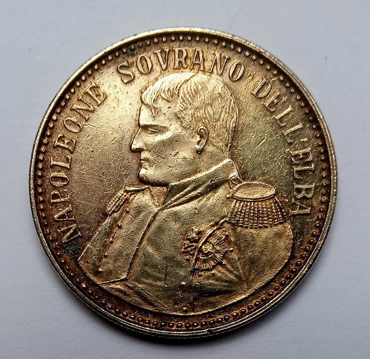 Italy : Napoleone Sovrano Dell'Elba Commemorative Silver Coin