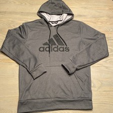 Adidas Originals Game  Go Logo Hoodie Gray Mens Size S Pullover Sweatshirt