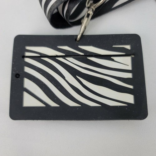 Lot 3 Zebra Print ID Holder Lanyard & Rhinestone & Eyeglass Glasses Holder Cord - Picture 11 of 11