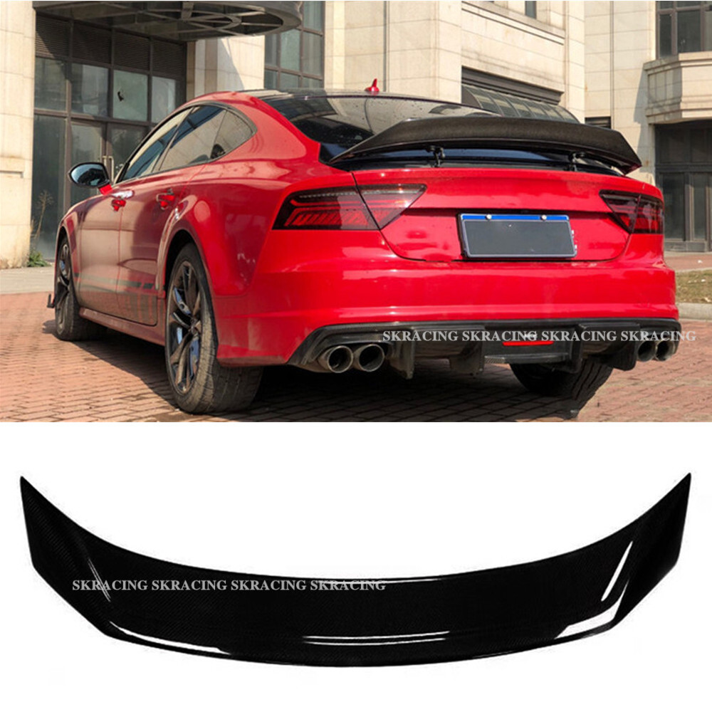 Glossy Black A7 Rear Trunk Lid Spoiler Wing Fit for Audi A7 S7 RS7