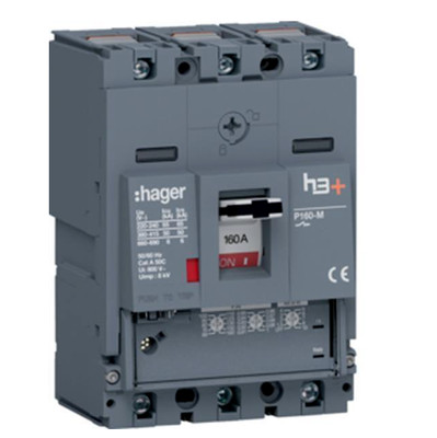 Hager Leistungsschalter h3+ P160 HMS160GC IP40 automatische Sicherungsautomat
