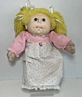 Vtg 1984 MN Thomas Cabbage Patch Kids Doll Blonde Hair Blue Eyes Pigtails