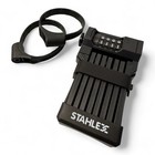 Faltschloss Fahrradschloss Zahlenkombination Sicherheitsschloß Stahlex 014357