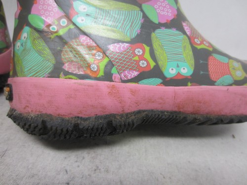 Bogs Classic Owl Kids Youth Pull-On Neoprene Waterproof Rain Boots - Size 2 - Picture 12 of 18
