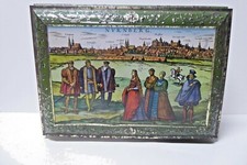VINTAGE E.OTTO SCHMIDT NURMBERG LITHO PRESSED TIN BISCUIT TIN KITCHEN STORAGE