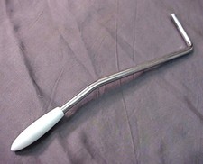 CHROME GUITAR TREMOLO ARM threaded, white cap 5.2mm