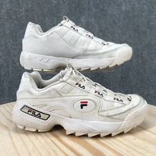 Fila Shoes Womens 9.5 D Formation Casual Sneakers White Leather Low 5CM00514-125