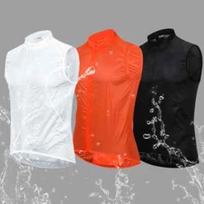 YKYWBIKE Waterproof Cycling Vest Rainproof MTB Bike Gilet Sleeveless Jacket Tops