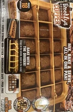 Brownie Pan, Dividers Baking Tray,Baking Corner Brownies Pan, 18 pre-Cut Brownie