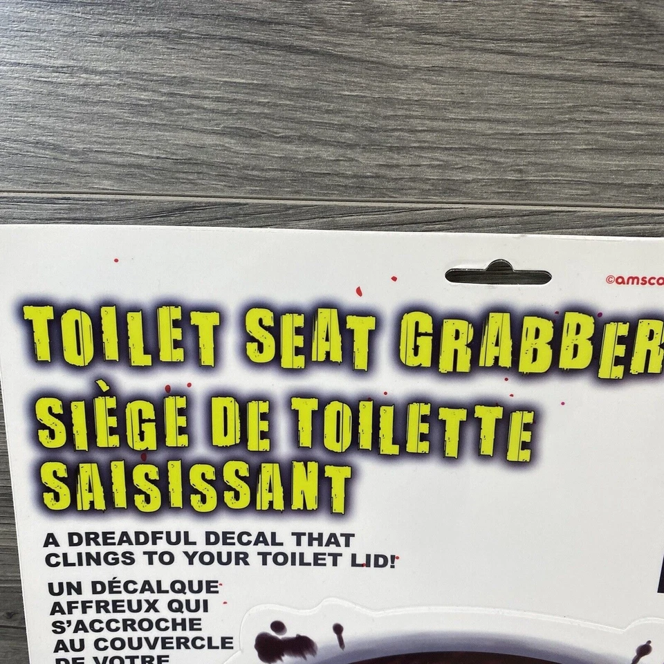 Cubierta de asiento de inodoro de Halloween para decoración de baño de fiesta de zombies de miedo Foto 3 de 4