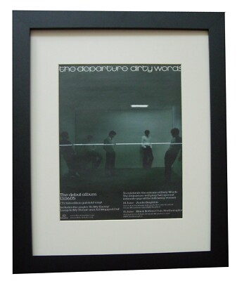 DIE ABFAHRT + SCHMUTZIGE WORTE + POSTER + ANZEIGE + GERAHMT + SELTENES ORIGINAL 2005 + EXPRESS WELTVERSAND