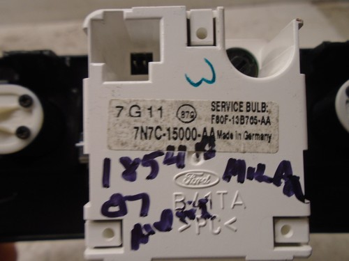 2006 2007 2008 2009 Mercury Milan Silver Radio Dash Trim Bezel With Clock OEM - Picture 7 of 12