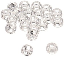 900 Transparent Crystal Acrylic 9x6mm Pony Crow Beads with 4mm Hole 