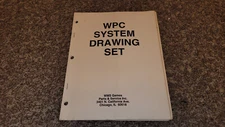 Original WMS WPC Williams System Drawing Set Fold Out Schematics Book Manual