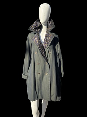 Vintage Early 90s ROMEO GIGLI raincoat Trenchcoat Coat Size 42