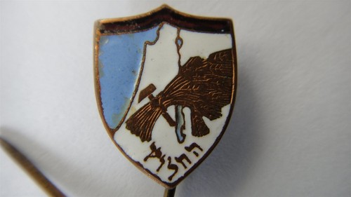 VERY RARE VTG JEWISH ZIONIST YOUTH MOVEMENT HECHALUTZ - החלוץ PIN BADGE ISRAEL - Picture 8 of 11