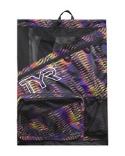TYR Evolved Printed Elite 40L Mesh Backpack, Purple/Multi, One Size