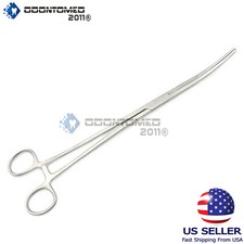 ODM 12" Curved Hemostat Forceps Locking Clamps Stainless Steel