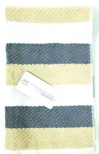 3PC KASSA SPA BEIGE,GRAY,WHITE STRIPE COTTON QUICK DRY BATH,HAND,WASHCLOTH TOWEL