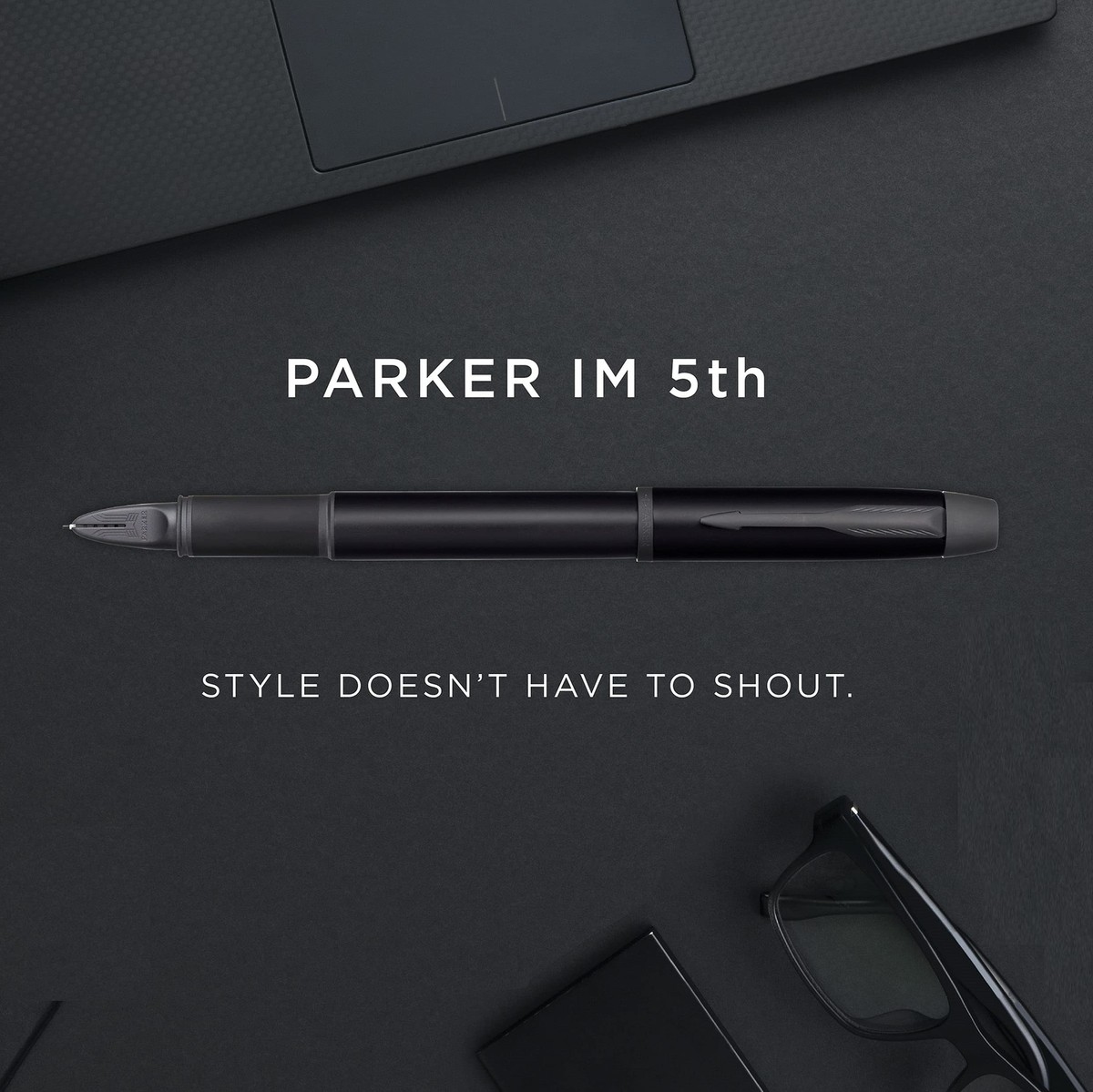 PARKER IM 5th All Black BT F Fine Brass Stainless Steel 21 34300