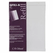 C.R. Gibson Vertical Recipe Keeper Refill Pages (QFR3-R)