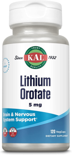 KAL Lithium Orotate 5 Milligrams | Low Serving of Chelated Lithium Orotate fo... - Picture 1 of 12