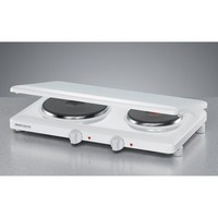 Rommelsbacher Thl 3097/A Weiss Doppelkochplatte Stufenlose Regelung Abdeckung
