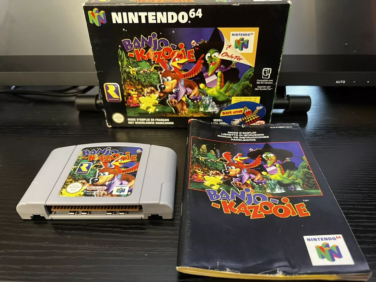 Nintendo 64 - N64 Banjo Kazooie Box (wear), Manual (Nice), Game (Nice)