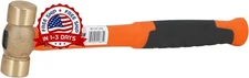 16 Oz. Martillo De Laton De Fibra De Vidrio Con Camisa Nuevo 2024