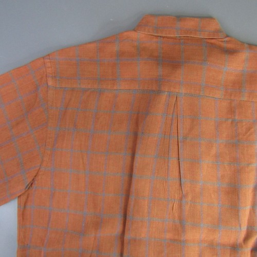 The Territory Ahead Leinen & Seide Kariertes Hemd Herren Größe L Rost Large - Bild 6 von 9