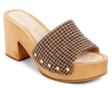 Veronica Beard Hannalee Clog Womens Platform Heel Sandal Mule Hazelwood Size 9.5