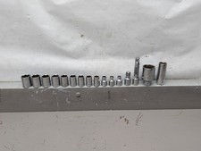 Sk Tools 38 Dive 16pc Metric Socket Set 6pt 7mm - 19mm Extensions Vintage Usa
