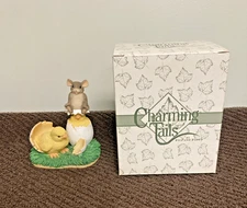 Fitz and Floyd Charming Talis  "What's hatchin'" 88/600 Mouse & Chicks figurine